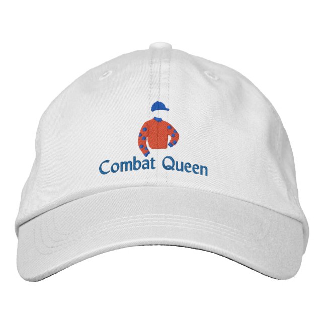 Rennstreckendesign der "Combat Queen" Bestickte Baseballkappe (Vorderseite)