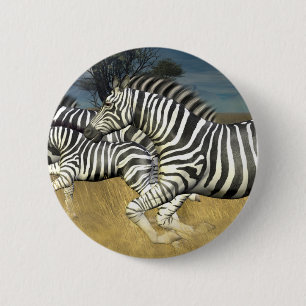 Rennstreifen - Zebra Button
