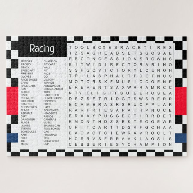 Rennthema Puzzle (Horizontal)