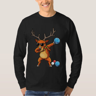 Renntier Boccia Spieler Weihnachten Boccia Team B T-Shirt