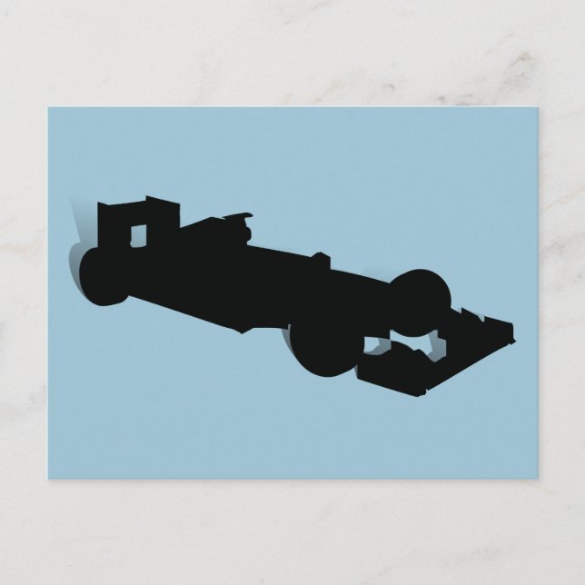 Rennwagen_3 Postkarte (Vorderseite)