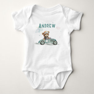 Rennwagen Baby Bär Strampler