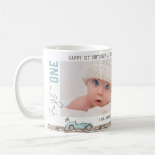 Rennwagen "Fast ONE" Geburtstagsgeschenk Tasse