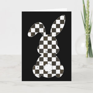 Rennwagen-Flagge-Hase Frohe Ostern Rennwagen Junge Karte