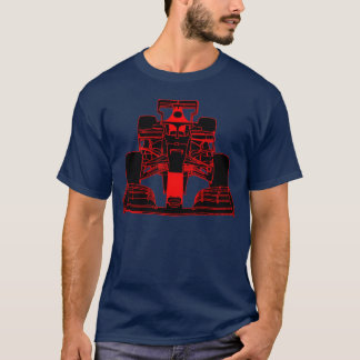 Rennwagen Formel-Rennwagen rot Freund Freund T-Shirt