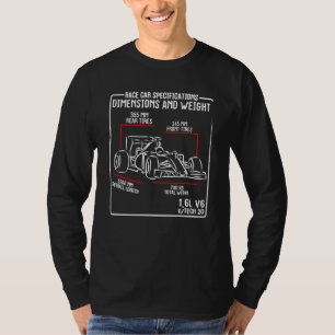 Rennwagen Formelwagen Ingenieur Mechaniker Rennwag T-Shirt