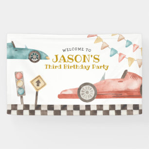Rennwagen Geburtstag Grosses Banner