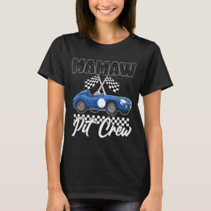 Rennwagen-Geburtstagsfeier Rennfamilie Mamaw-Pit T-Shirt