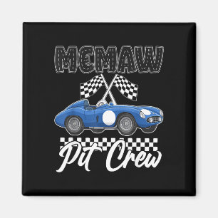 Rennwagen-Geburtstagsfeier-Rennfamilie-Memaw-Pit Magnet