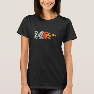 Rennwagen Geburtstagsparty Jungs Mädchen 14 Jahre T-Shirt