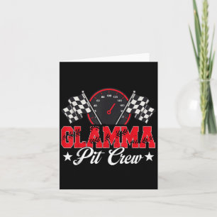 Rennwagen Geburtstagsparty Racing Family Glamma Pi Karte