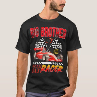 Rennwagen großer Bruder des Geburtstags-Rennfahrer T-Shirt