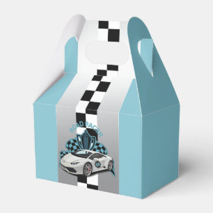 Rennwagen grün, schwarz und weiß Gefallen Box Geschenkschachtel