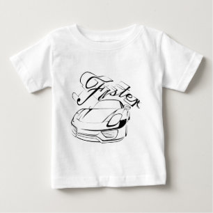 Rennwagen in Tribals Baby T-shirt