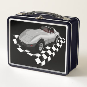 Rennwagen Metall Brotdose