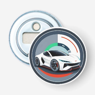 Rennwagen mit dynamischem Design Flaschenöffner