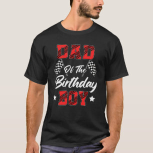 Rennwagen Papa des Geburtstagsjungen Rennfamilie P T-Shirt
