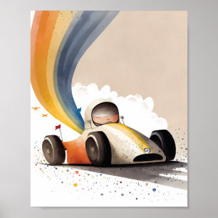 Rennwagen Poster
