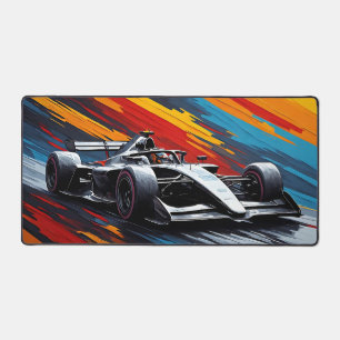 Rennwagen Speedy für Motorsport Schreibtischunterlage