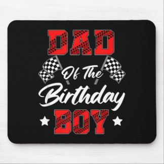 Rennwagen-Vater des Geburtstagsjungen Rennfamilie  Mousepad