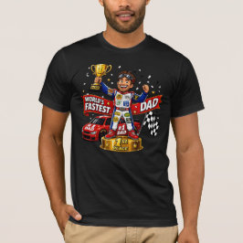 Rennwagen-Vater Weltweit schnellstes Vatertagsgesc T-Shirt