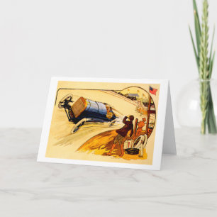 Rennwagen ~ Vintage-Motocars-Plakat Karte