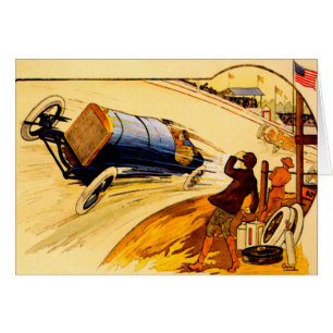 Rennwagen ~ Vintages Motorradposter