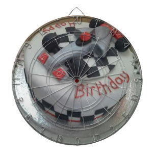 Rennwagen zum Geburtstag Dartscheibe