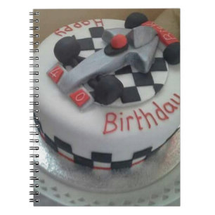 Rennwagen zum Geburtstag Notizblock