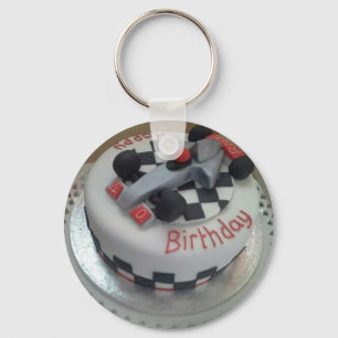 Rennwagen zum Geburtstag Schlüsselanhänger