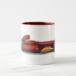 Rennwagen Zweifarbige Tasse