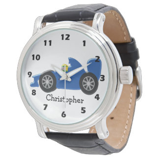 Rennwagendesign einfach den Namen hinzufügen Armbanduhr