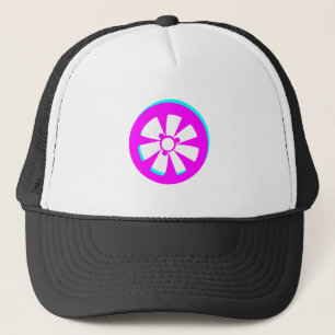 Rennwagenfelge Neon Pink Schwarz Auto   Truckerkappe