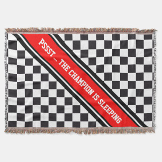 Rennwagenmuster + Ihr Backgr Farbe & Text Decke