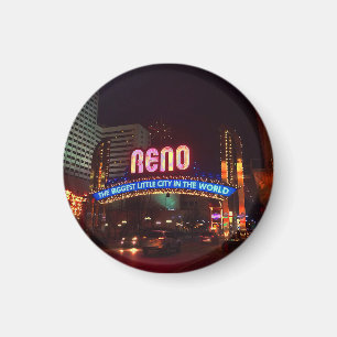 Reno Arch Sign #1 Round Magnet