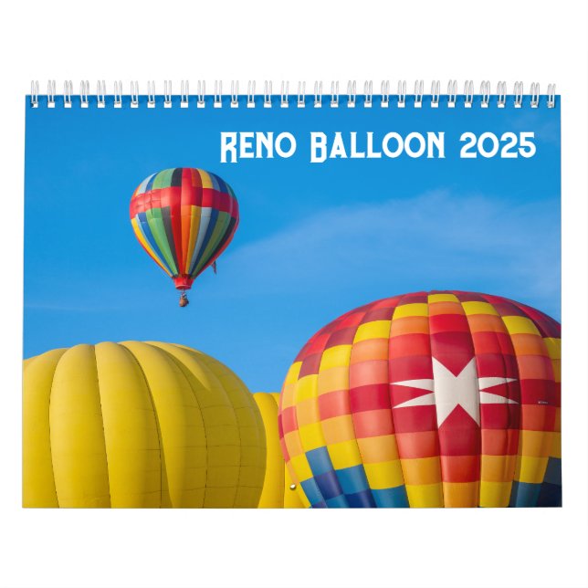 Reno Balloon 2025 Calender Kalender (Titelbild)