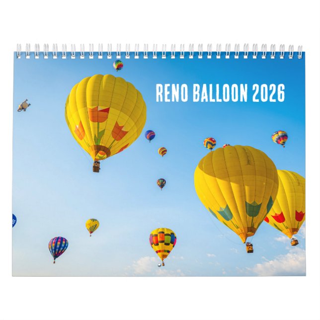 Reno Balloon 2026 Kalender (Titelbild)