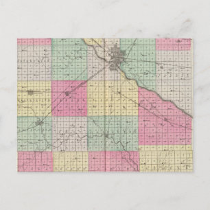 Reno Coand Plevna, Kent, Elmer, Kansas Postkarte