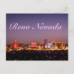Reno Glows Postcard Postkarte
