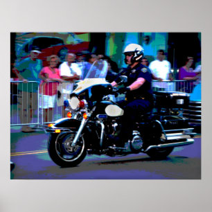 Reno Motorrad Policeman Poster