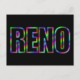 RENO Neon Postkarte