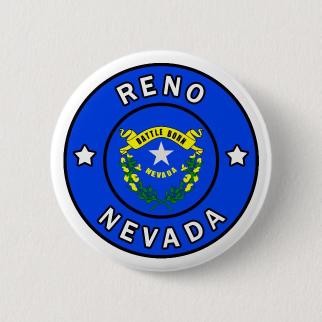 Reno Nevada Button (Vorderseite)