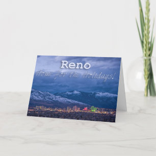 Reno Nevada Jahresgrüße Feiertagskarte