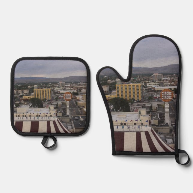 Reno Nevada Ofenhandschuh & Topflappen-Set (Vorderseite)