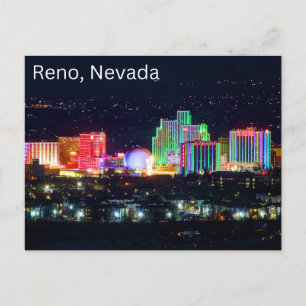 Reno, Nevada Postcard Souvenir Travel City Postkarte