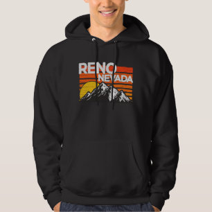 Reno Nevada Retro Vintages Gebirge Hoodie