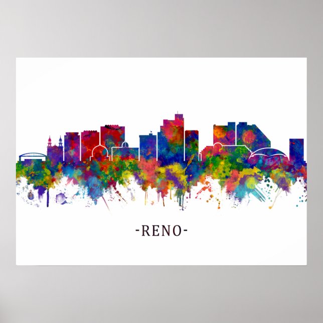 Reno Nevada Skyline Poster (Vorne)