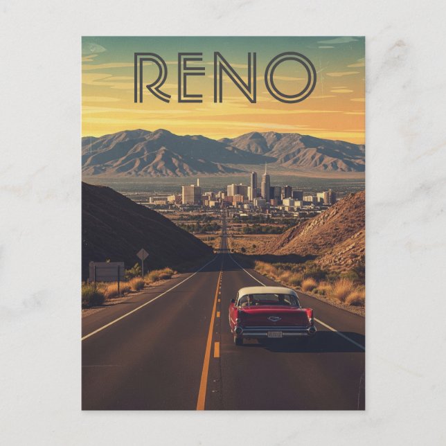 Reno Nevada Travel Postkarte (Vorderseite)