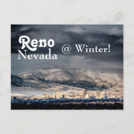 Reno Nevada @ Winter Postcard Postkarte