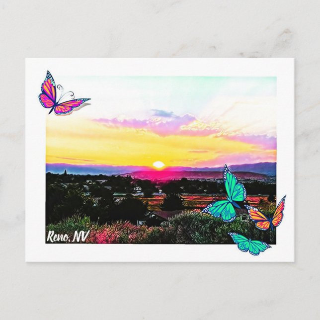 Reno NV Postkarte (Vorderseite)